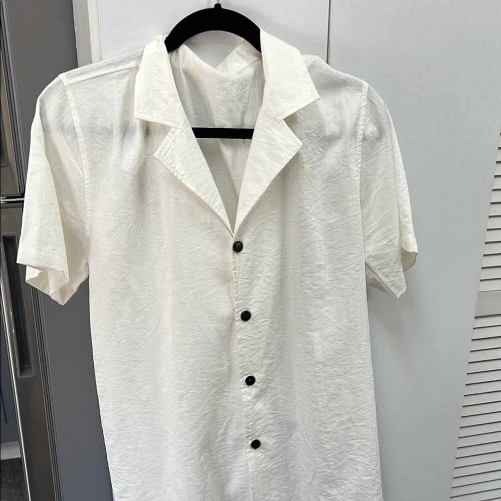 Classic White Men's Shirt
